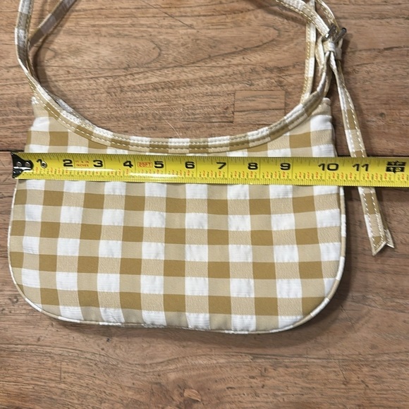 Zara Tartan Shoulder Bag – Beige & Cream Check – NWOT - Picture 6 of 9